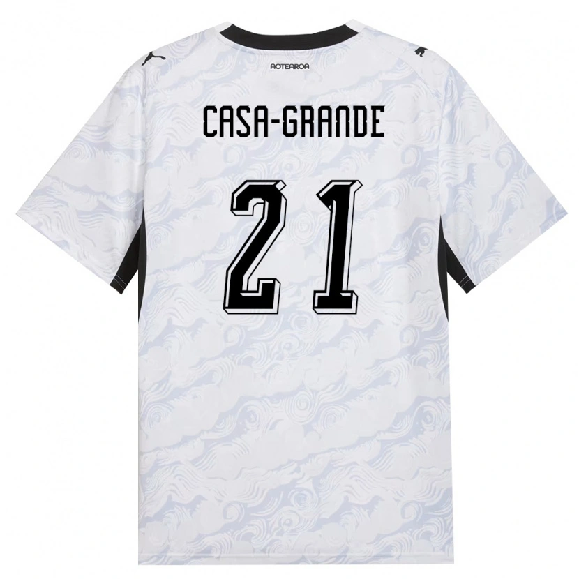 Danxen Women New Zealand Josey Casa-Grande #21 Black White Away Jersey 26-28 T-Shirt