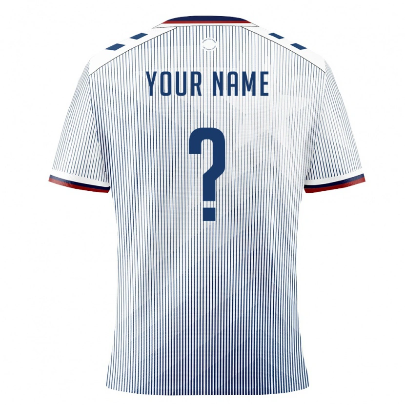 Danxen Women Puerto Rico Your Name #0 Royal Blue White Away Jersey 26-28 T-Shirt