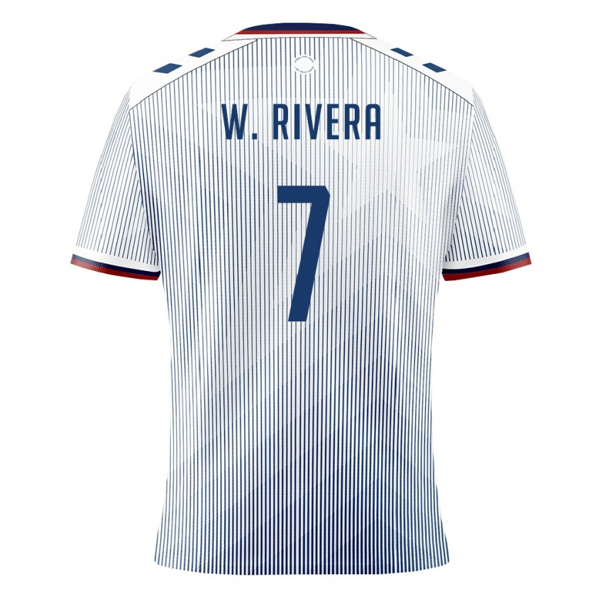 Danxen Women Puerto Rico Wilfredo Rivera #7 Royal Blue White Away Jersey 26-28 T-Shirt