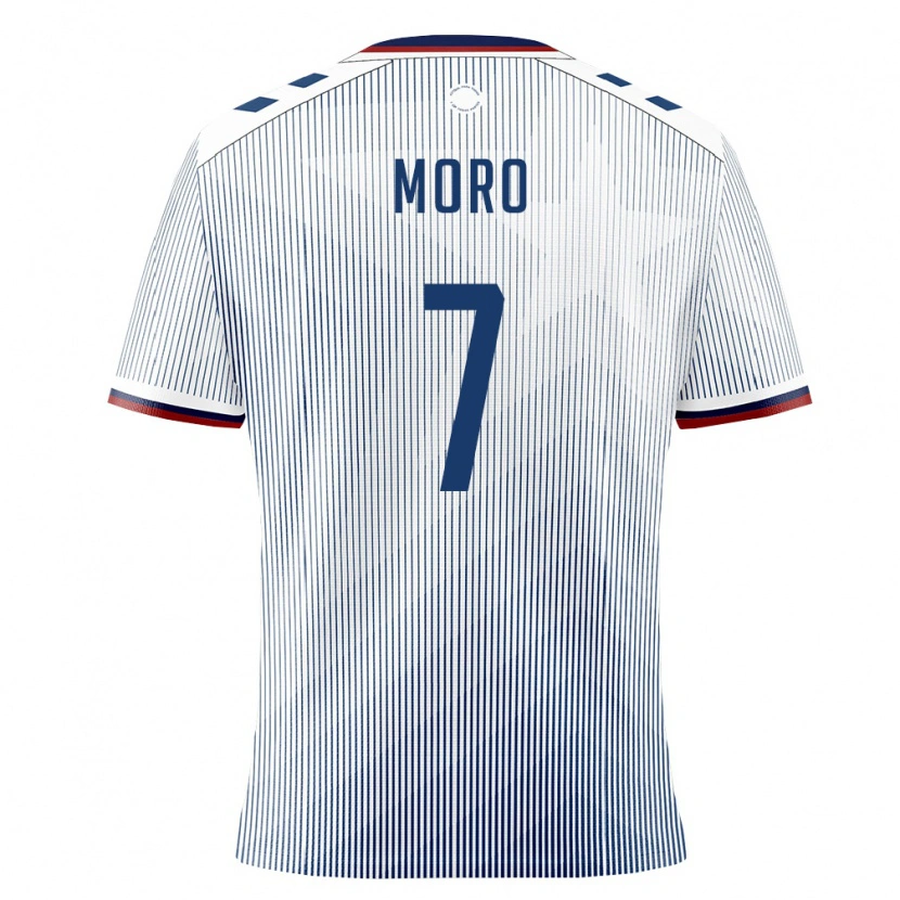 Danxen Women Puerto Rico Adrián Moro #7 Royal Blue White Away Jersey 26-28 T-Shirt