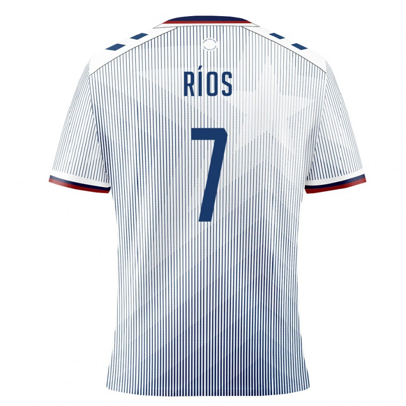Danxen Women Puerto Rico Edwin Ríos #7 Royal Blue White Away Jersey 26-28 T-Shirt