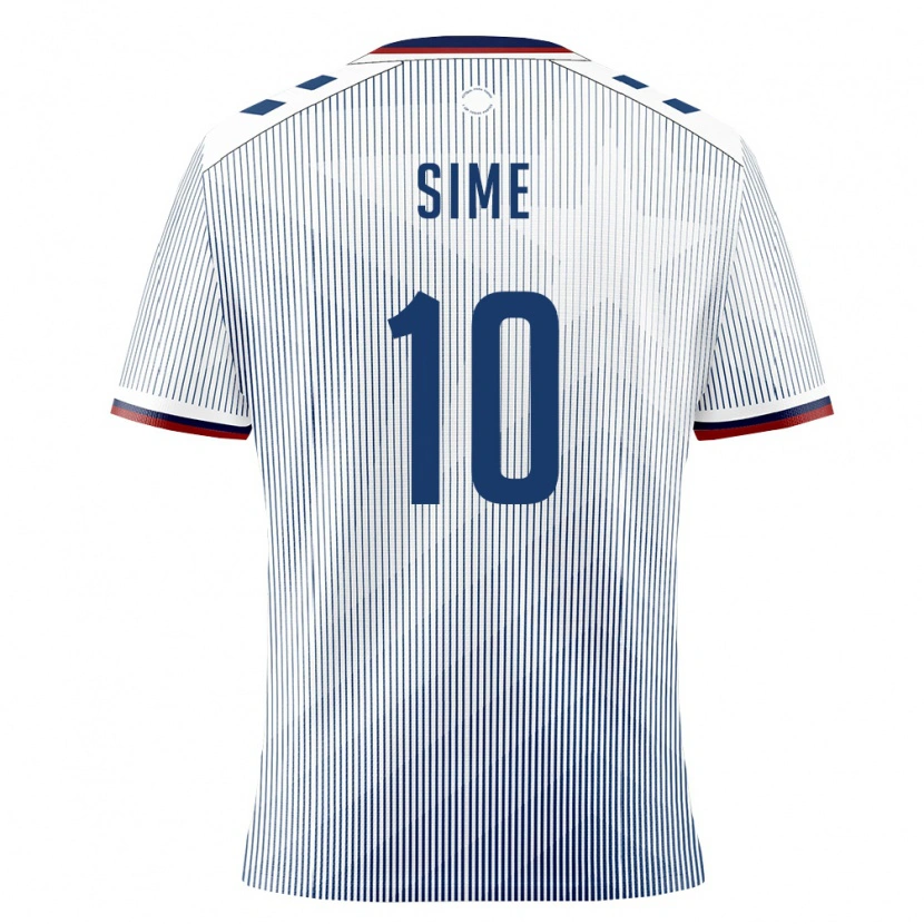 Danxen Women Puerto Rico Sebastián Sime #10 Royal Blue White Away Jersey 26-28 T-Shirt