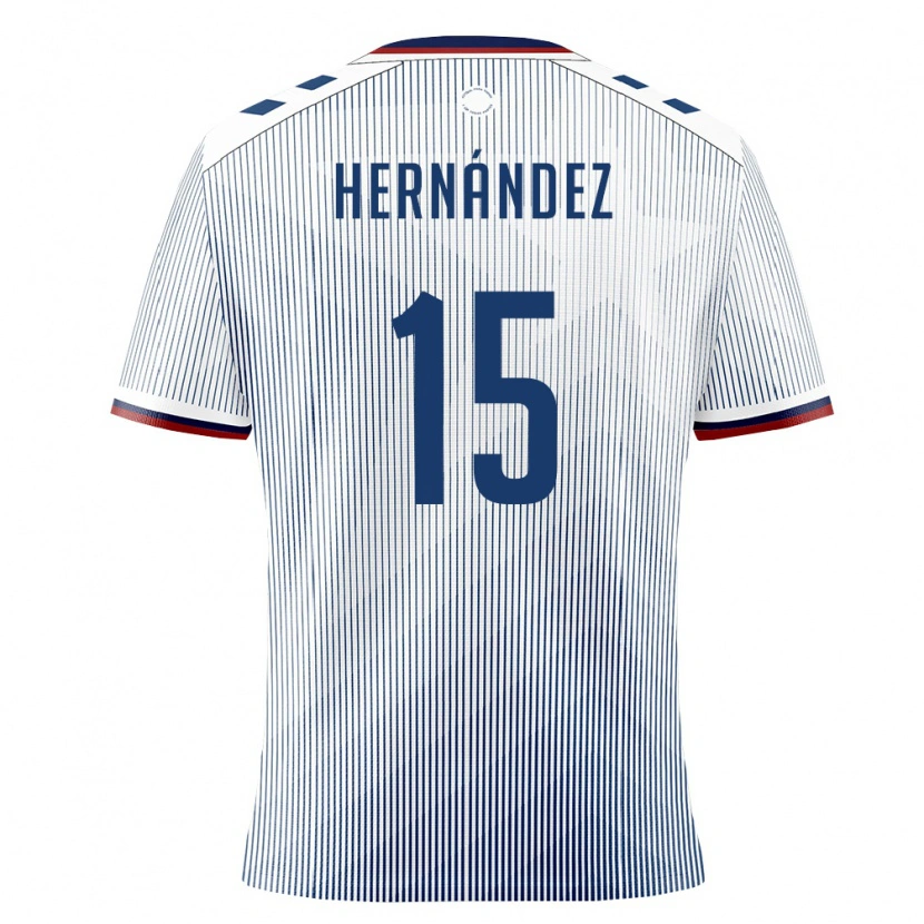 Danxen Women Puerto Rico Dereck Hernández #15 Royal Blue White Away Jersey 26-28 T-Shirt