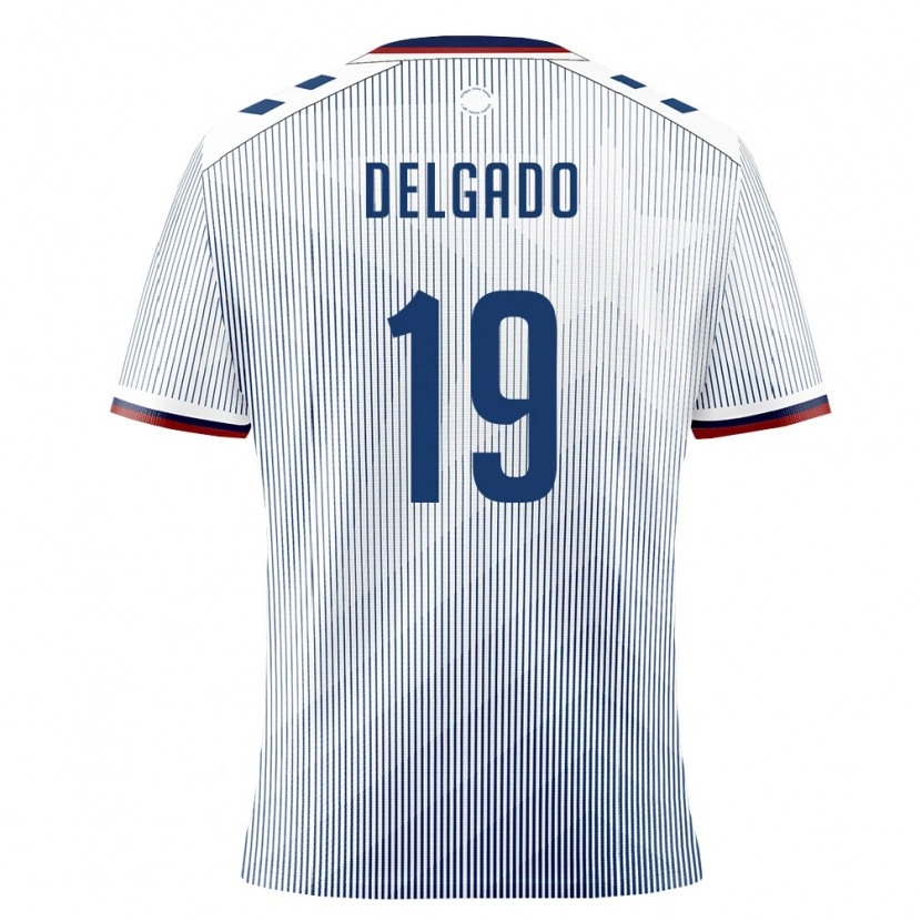 Danxen Women Puerto Rico Dacian Delgado #19 Royal Blue White Away Jersey 26-28 T-Shirt