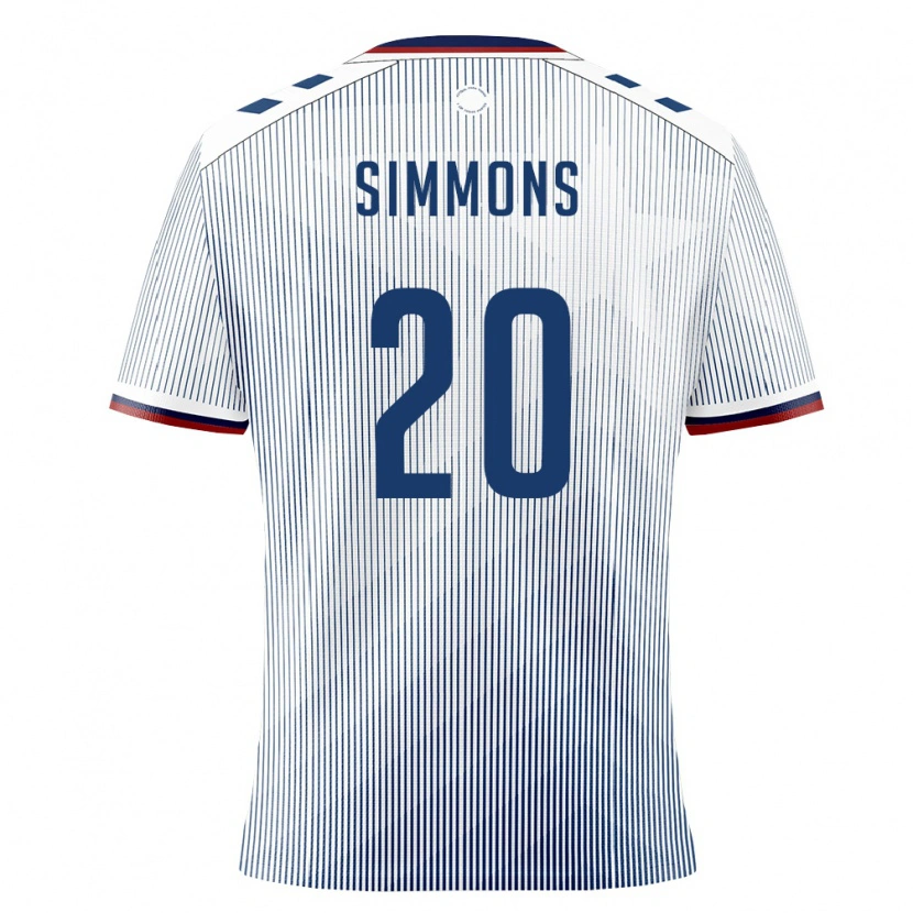 Danxen Women Puerto Rico Caleb Simmons #20 Royal Blue White Away Jersey 26-28 T-Shirt