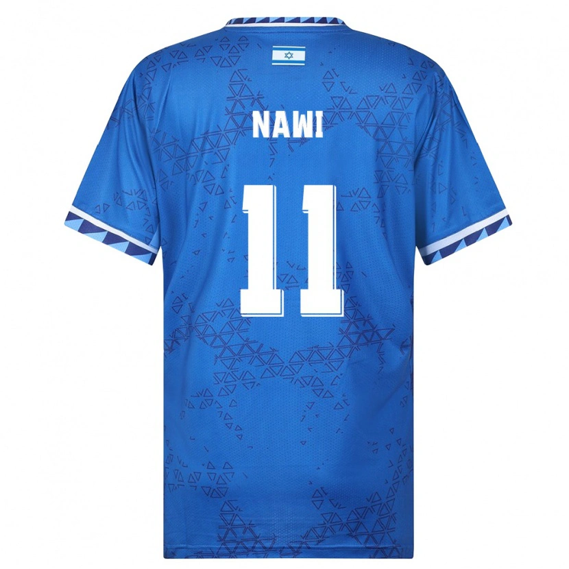 Danxen Women Israel Roy Nawi #11 Blue White Away Jersey 26-28 T-Shirt