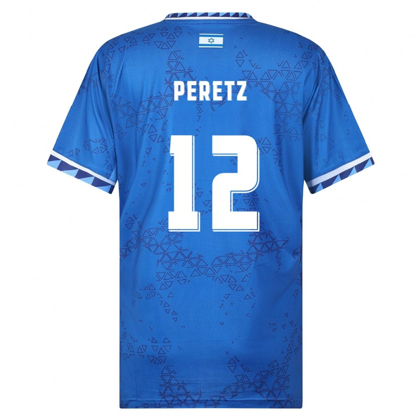 Danxen Women Israel Yaniv Peretz #12 Blue White Away Jersey 26-28 T-Shirt