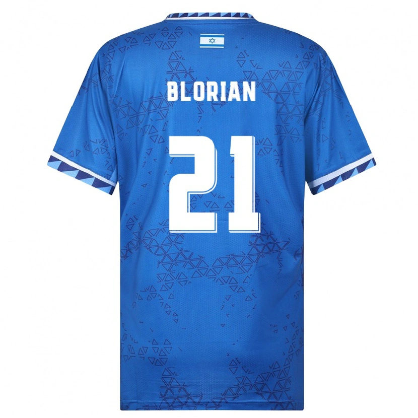 Danxen Women Israel Or Blorian #21 Blue White Away Jersey 26-28 T-Shirt