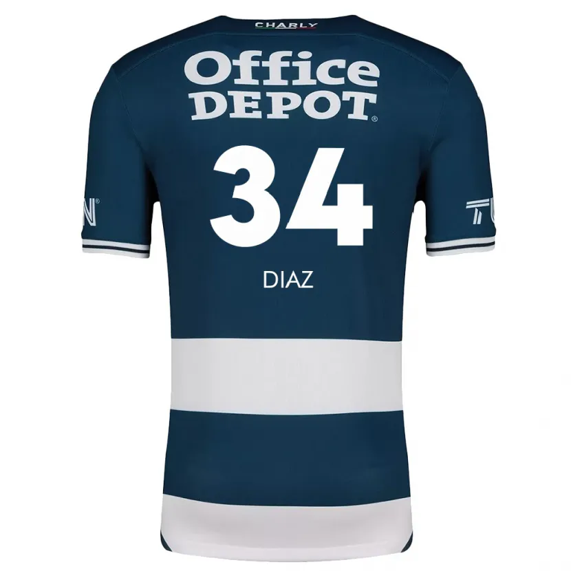 Danxen Kid Karen Díaz #34 Blue White Home Jersey 2024/25 T-Shirt