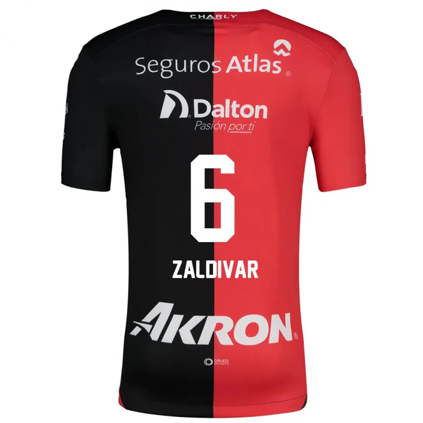 Danxen Kid Édgar Zaldívar #6 Red Black Home Jersey 2024/25 T-Shirt