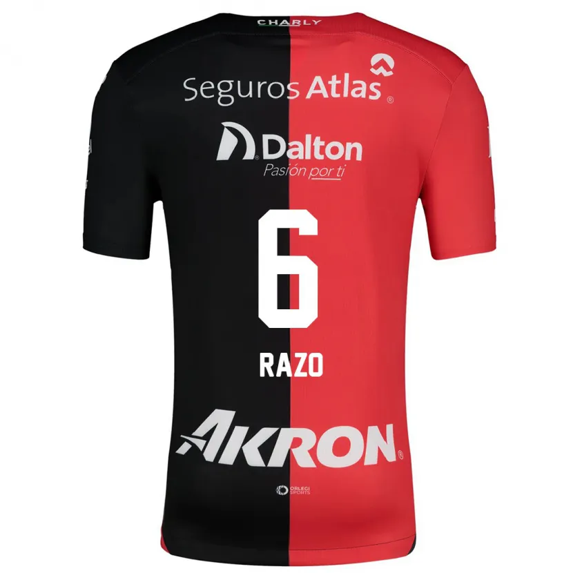 Danxen Kid Valeria Razo #6 Red Black Home Jersey 2024/25 T-Shirt