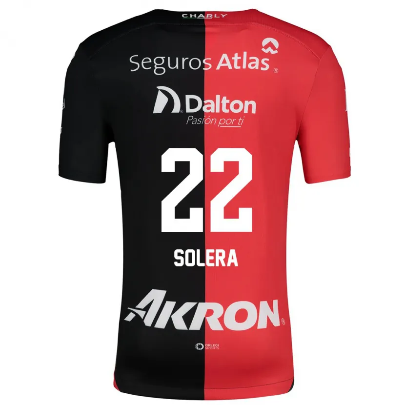 Danxen Kid Daniela Solera #22 Red Black Home Jersey 2024/25 T-Shirt