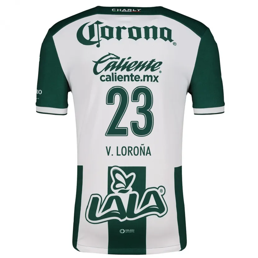 Danxen Kid Vladímir Loroña #23 Green White Home Jersey 2024/25 T-Shirt