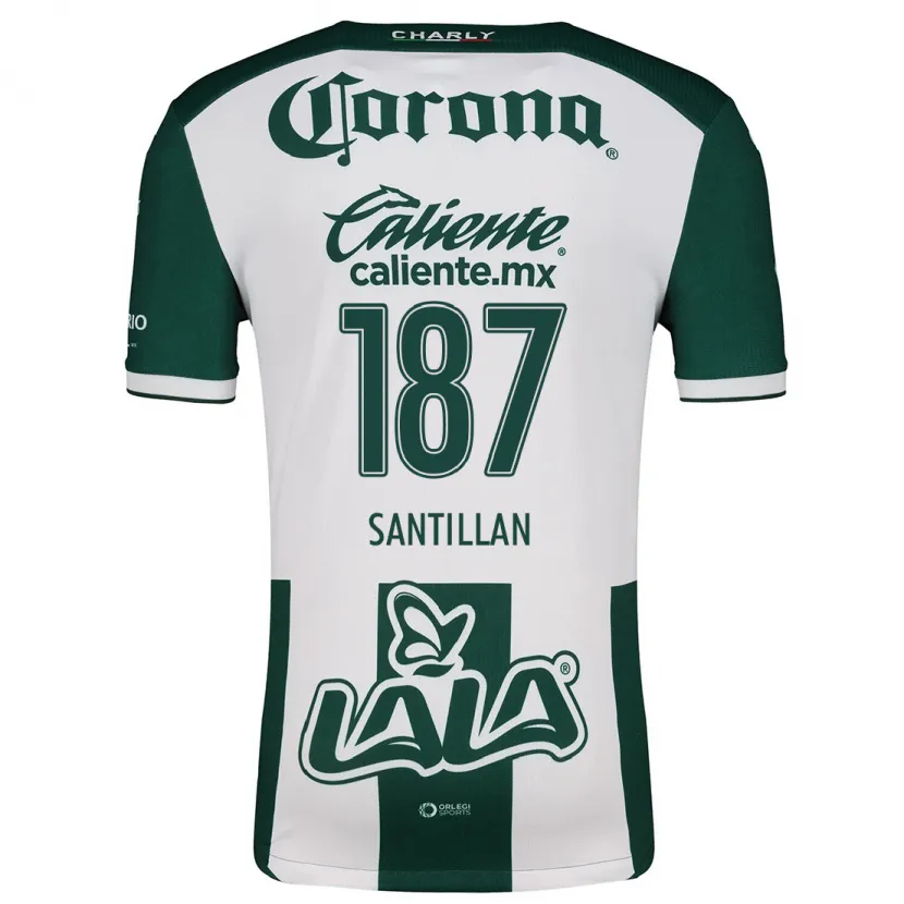 Danxen Kid Emilio Santillán #187 Green White Home Jersey 2024/25 T-Shirt