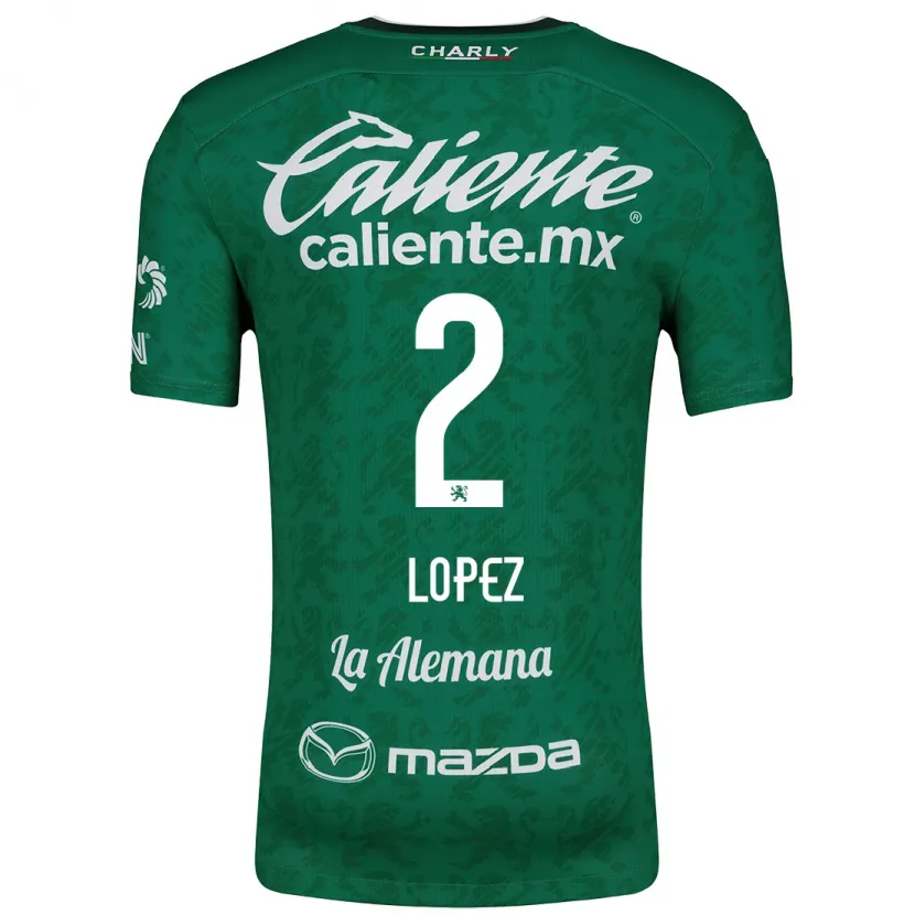 Danxen Kid Vanessa López #2 Green White Home Jersey 2024/25 T-Shirt