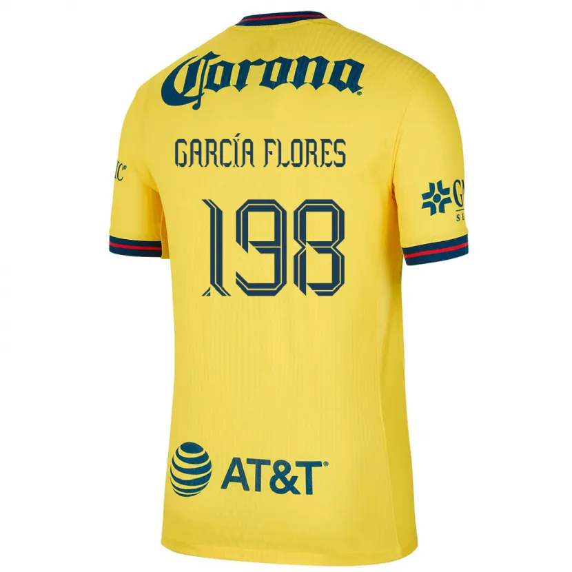 Danxen Kid Francisco García Flores #198 Yellow Blue Home Jersey 2024/25 T-Shirt