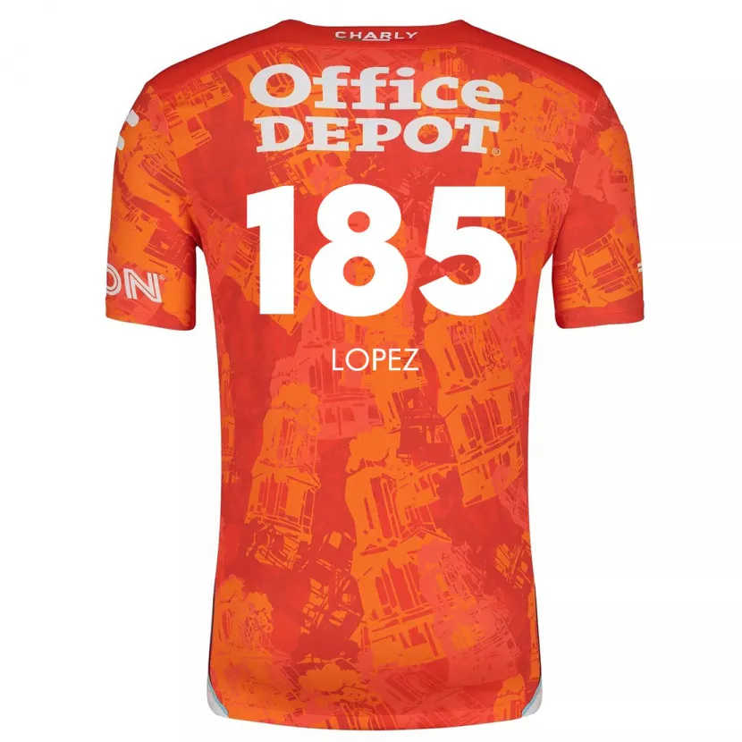 Danxen Kid René López #185 Orange White Away Jersey 2024/25 T-Shirt