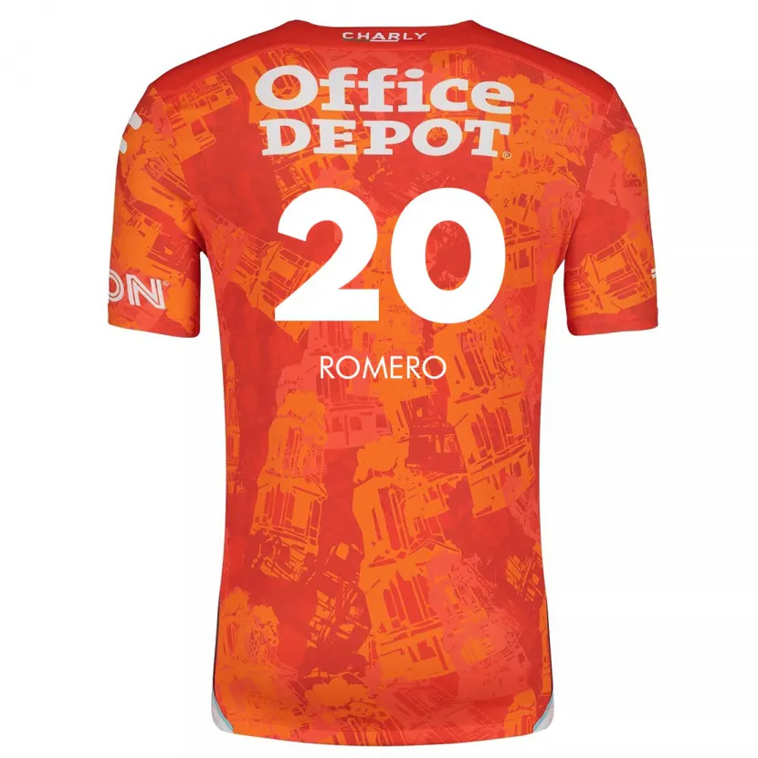 Danxen Kid Tamara Romero #20 Orange White Away Jersey 2024/25 T-Shirt