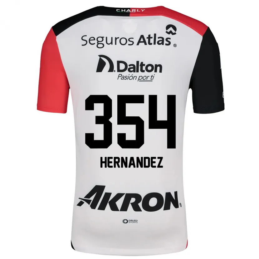Danxen Kid Daniel Hernández #354 White Red Black Away Jersey 2024/25 T-Shirt