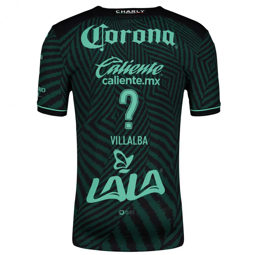 Danxen Kid Fran Villalba #0 Black Green Away Jersey 2024/25 T-Shirt