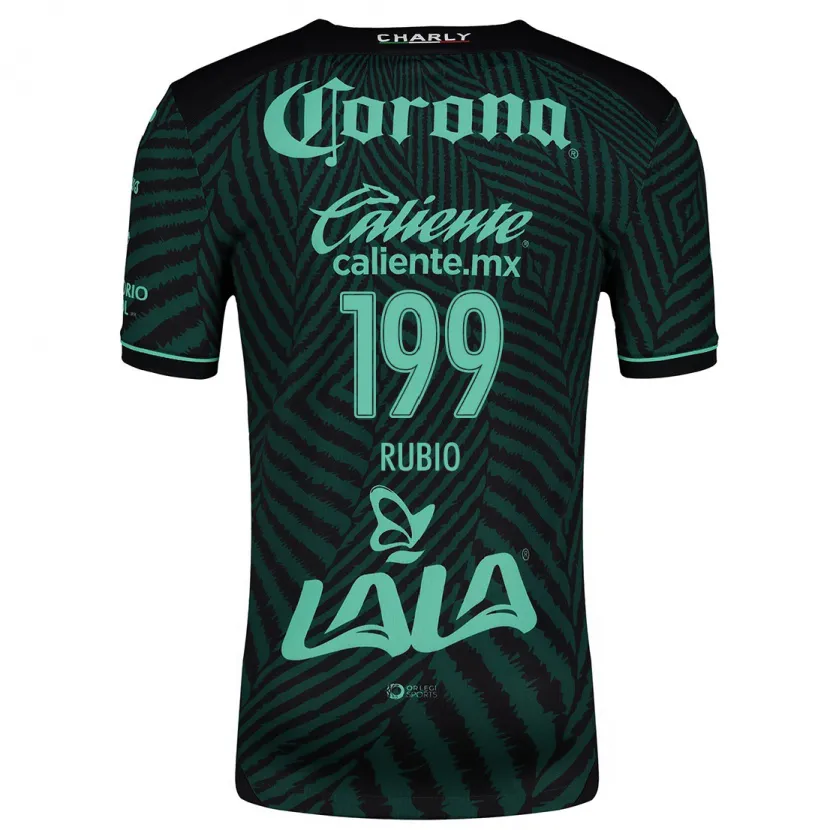 Danxen Kid Ronaldo Rubio #199 Black Green Away Jersey 2024/25 T-Shirt