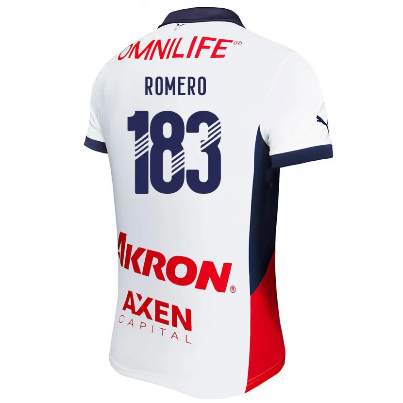 Danxen Kid Javen Romero #183 White Red Blue Away Jersey 2024/25 T-Shirt