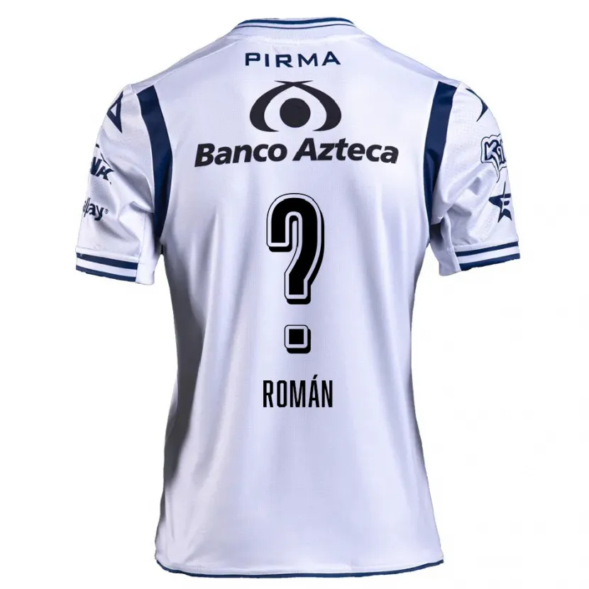 Danxen Men Santiago Román #0 White Navy Blue Home Jersey 2024/25 T-Shirt