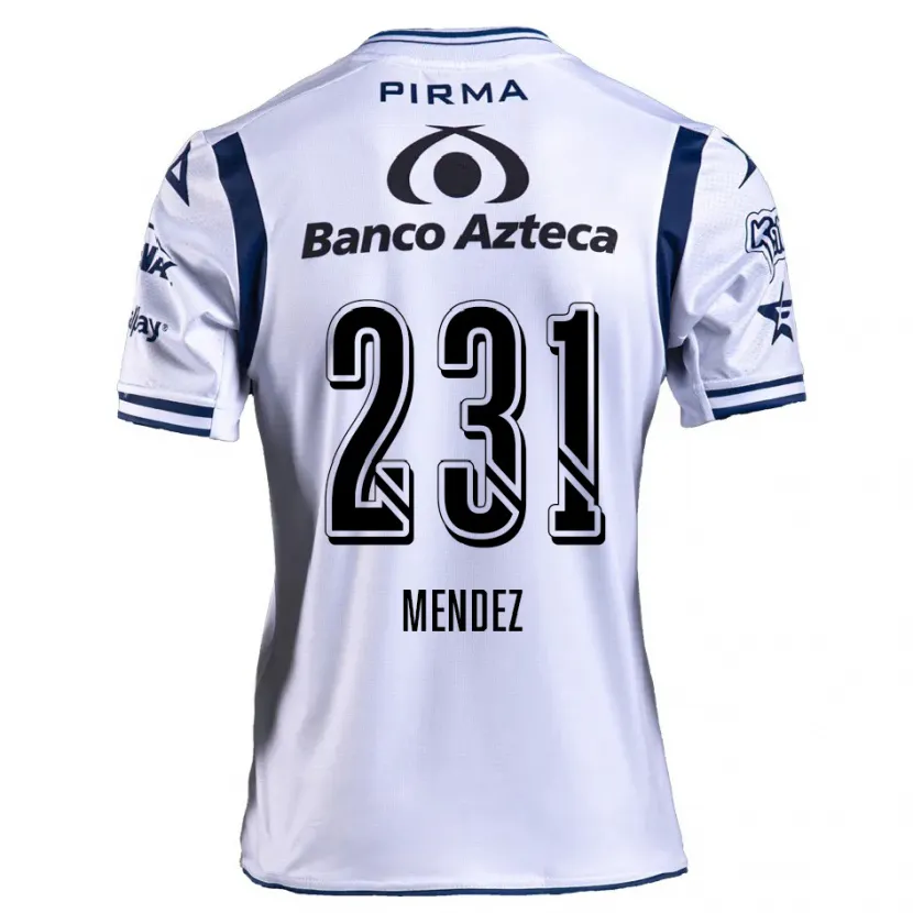 Danxen Men Alejandro Méndez #231 White Navy Blue Home Jersey 2024/25 T-Shirt