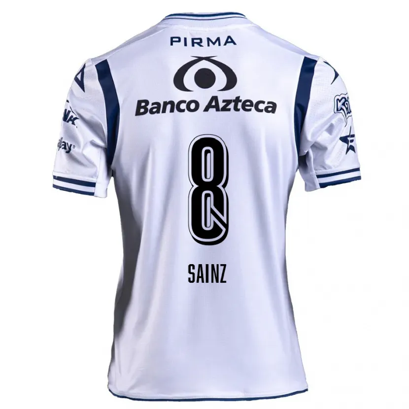 Danxen Men María Sainz #8 White Navy Blue Home Jersey 2024/25 T-Shirt