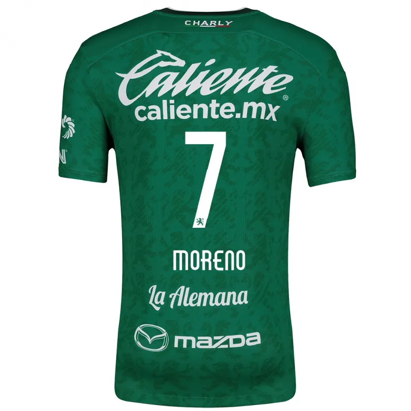 Danxen Men Iván Moreno #7 Green White Home Jersey 2024/25 T-Shirt