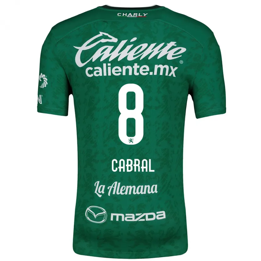 Danxen Men Luciano Cabral #8 Green White Home Jersey 2024/25 T-Shirt