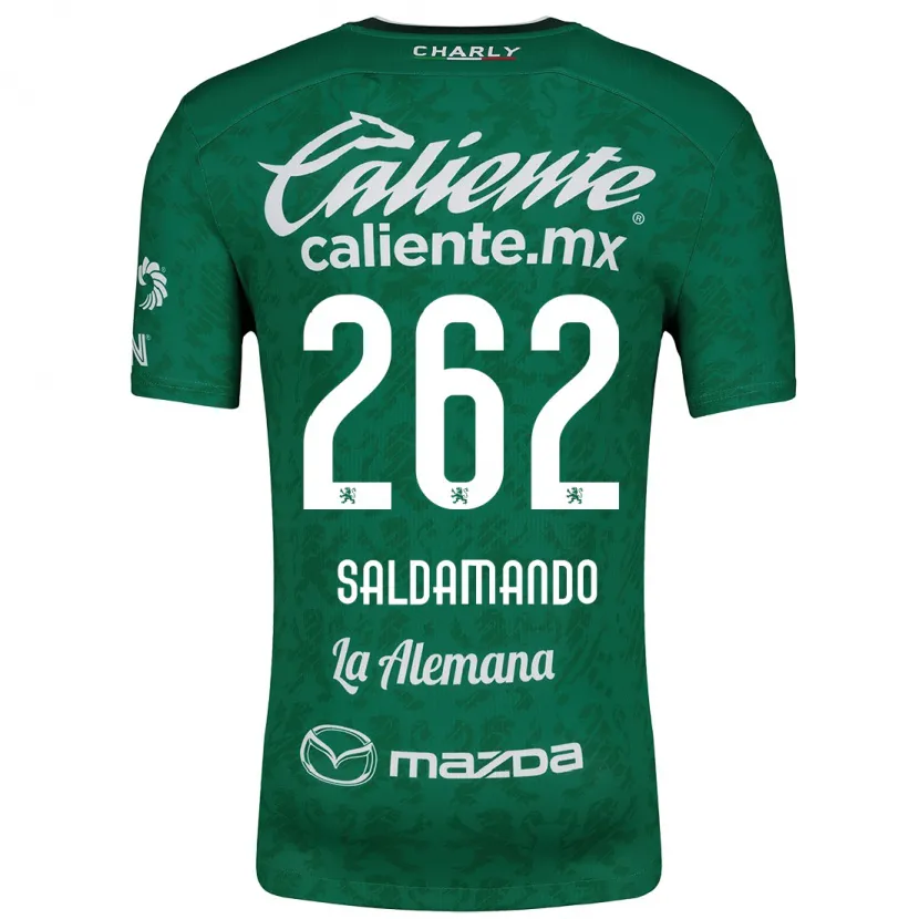 Danxen Men José Saldamando #262 Green White Home Jersey 2024/25 T-Shirt