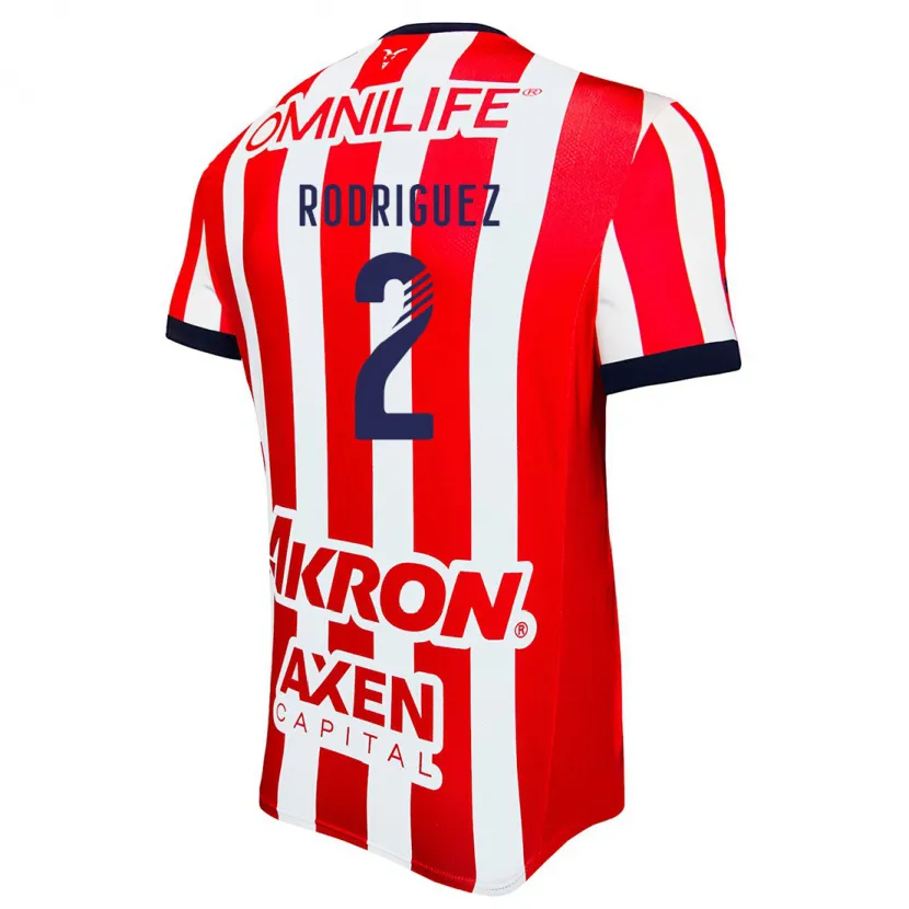 Danxen Men Jaqueline Rodríguez #2 Red White Blue Home Jersey 2024/25 T-Shirt