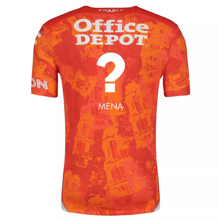 Danxen Men Ángel Mena #0 Orange White Away Jersey 2024/25 T-Shirt