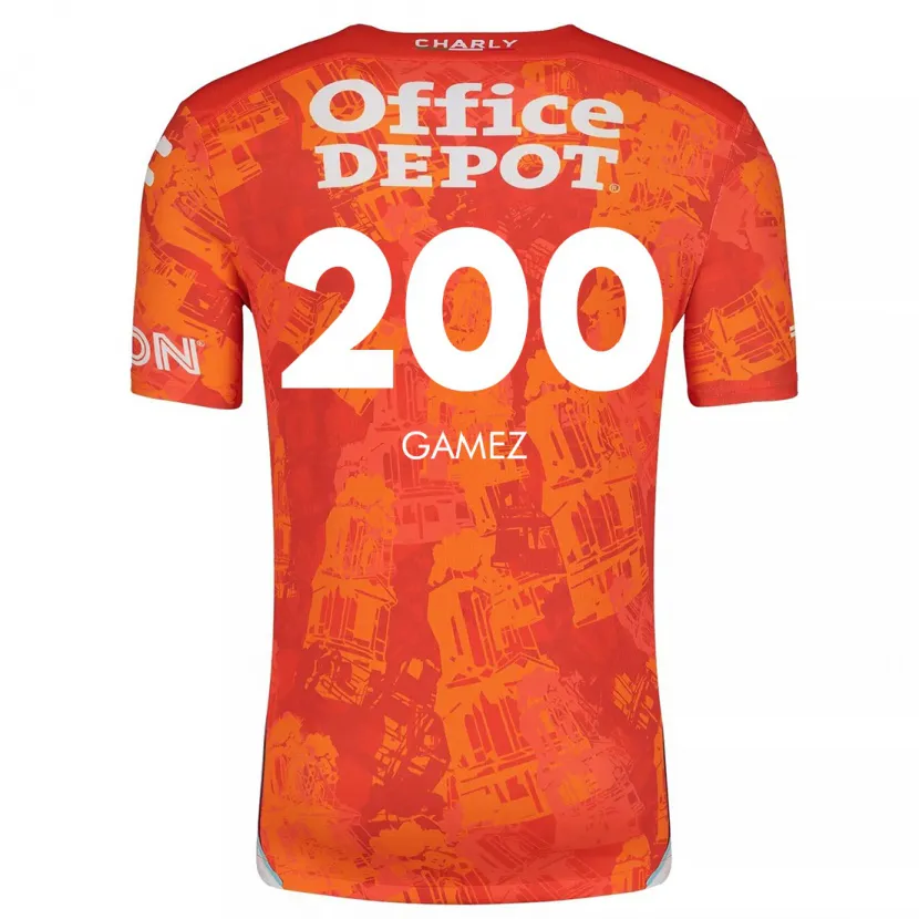 Danxen Men Sergio Gámez #200 Orange White Away Jersey 2024/25 T-Shirt