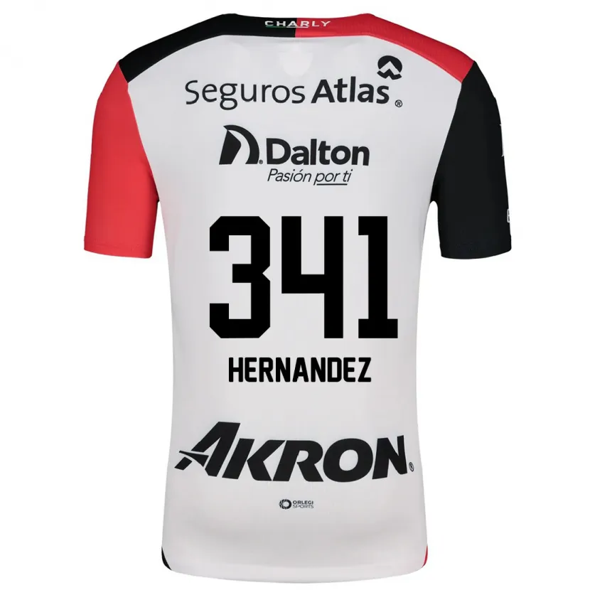 Danxen Men Leonardo Hernández #341 White Red Black Away Jersey 2024/25 T-Shirt