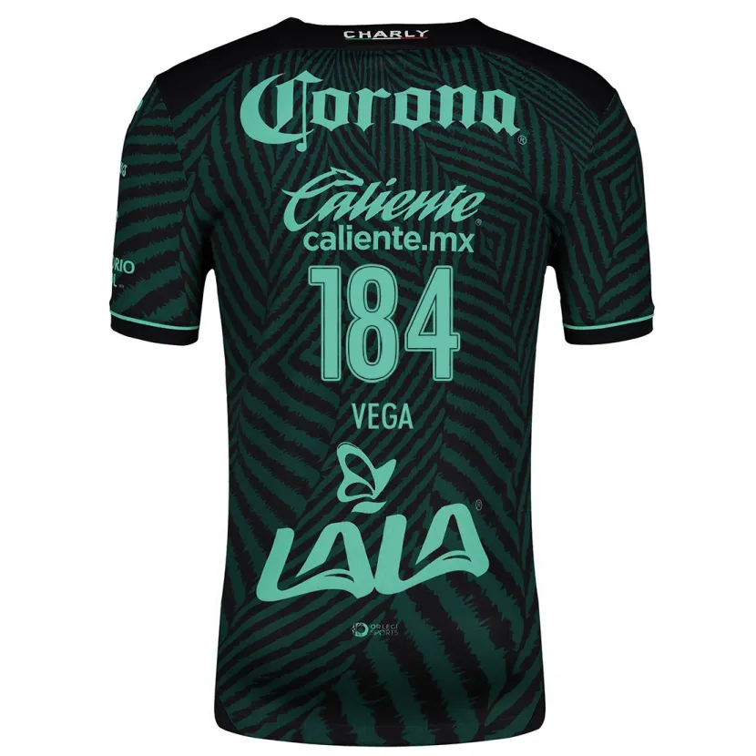 Danxen Men Luis Vega #184 Black Green Away Jersey 2024/25 T-Shirt
