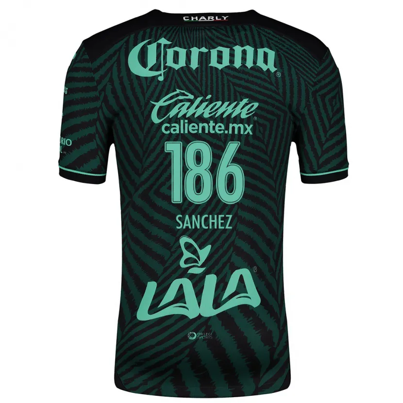 Danxen Men David Sánchez #186 Black Green Away Jersey 2024/25 T-Shirt