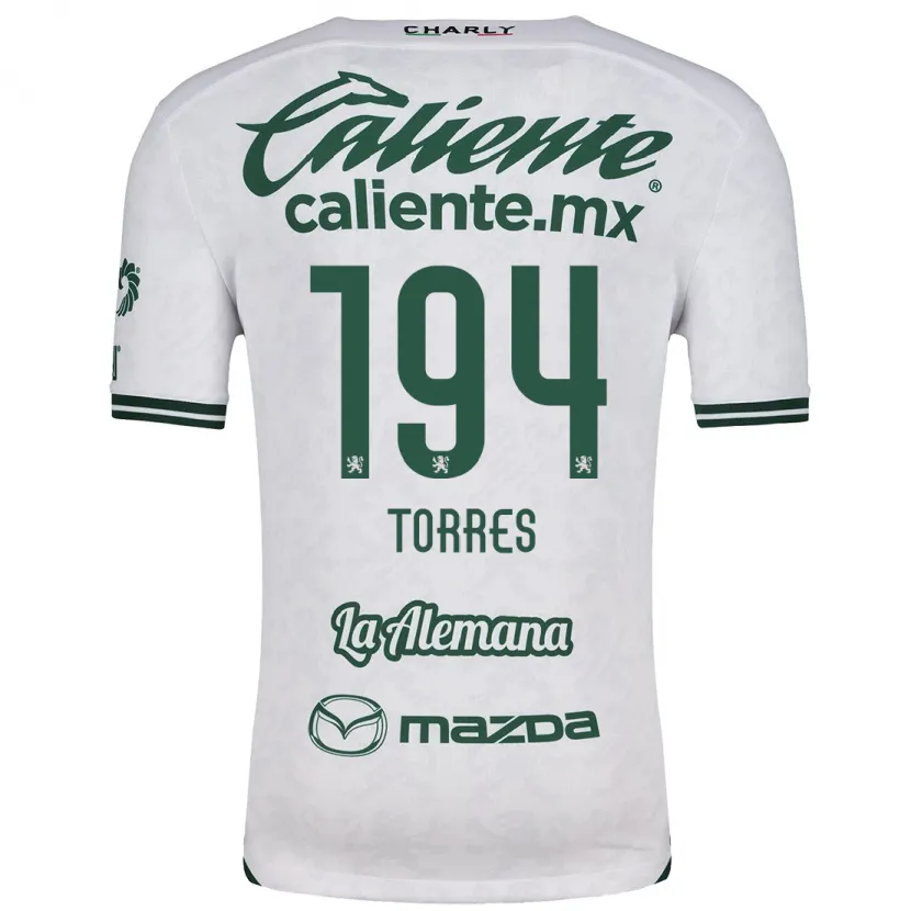 Danxen Men Erick Torres #194 White Green Away Jersey 2024/25 T-Shirt