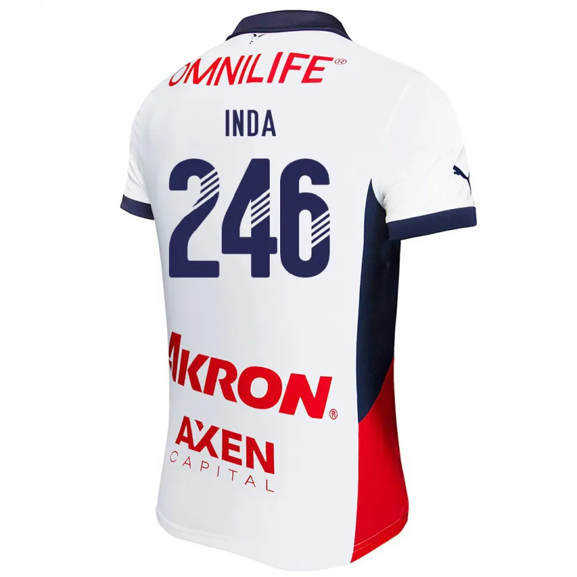 Danxen Men Samir Inda #246 White Red Blue Away Jersey 2024/25 T-Shirt