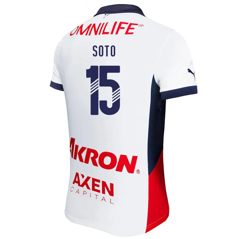 Danxen Men Rubí Soto #15 White Red Blue Away Jersey 2024/25 T-Shirt