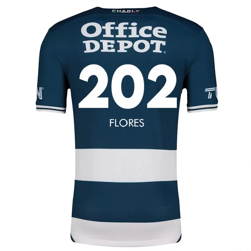 Danxen Women Luis Flores #202 Blue White Home Jersey 2024/25 T-Shirt