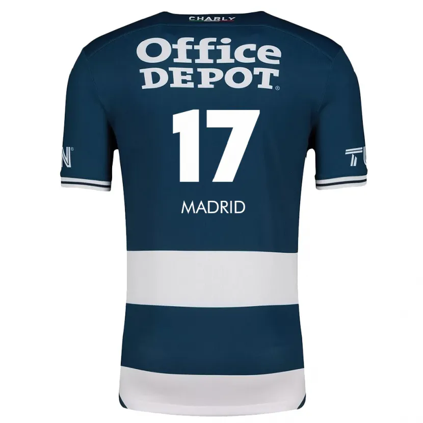 Danxen Women Yanín Madrid #17 Blue White Home Jersey 2024/25 T-Shirt