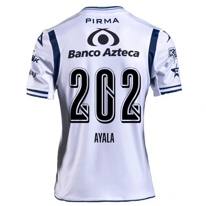 Danxen Women Diego Ayala #202 White Navy Blue Home Jersey 2024/25 T-Shirt