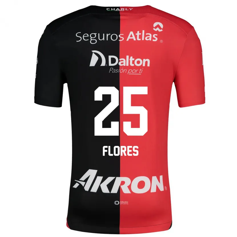 Danxen Women Leonardo Flores #25 Red Black Home Jersey 2024/25 T-Shirt