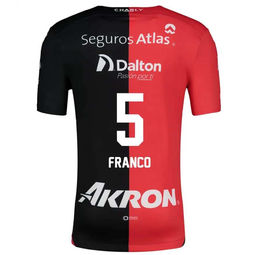 Danxen Women Alejandra Franco #5 Red Black Home Jersey 2024/25 T-Shirt