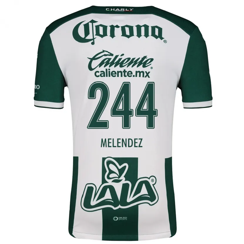 Danxen Women Carlos Meléndez #244 Green White Home Jersey 2024/25 T-Shirt
