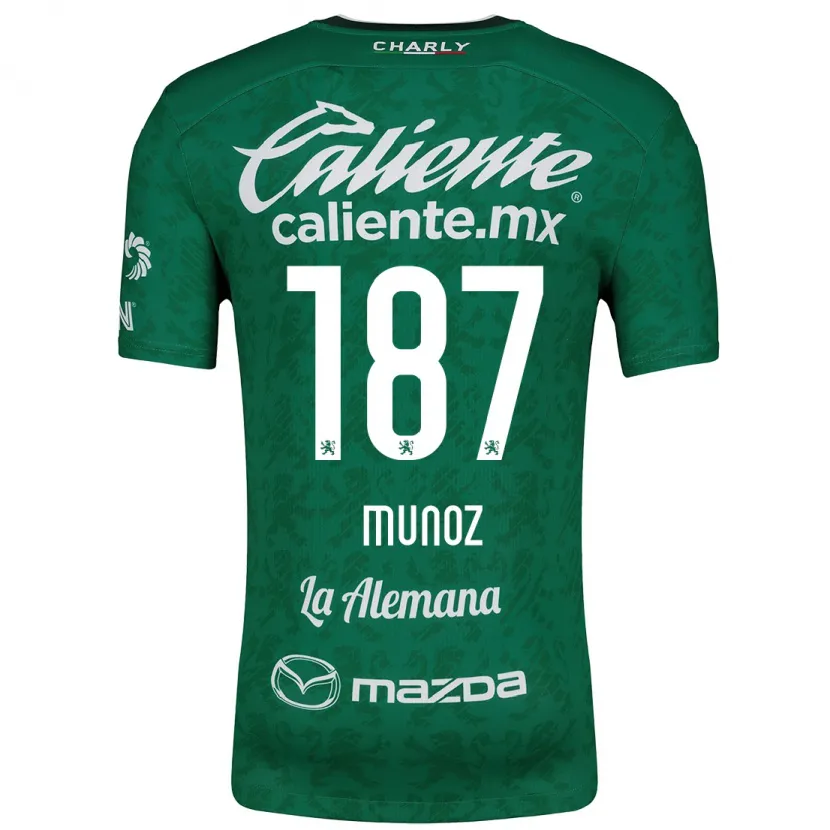 Danxen Women Diego Muñoz #187 Green White Home Jersey 2024/25 T-Shirt