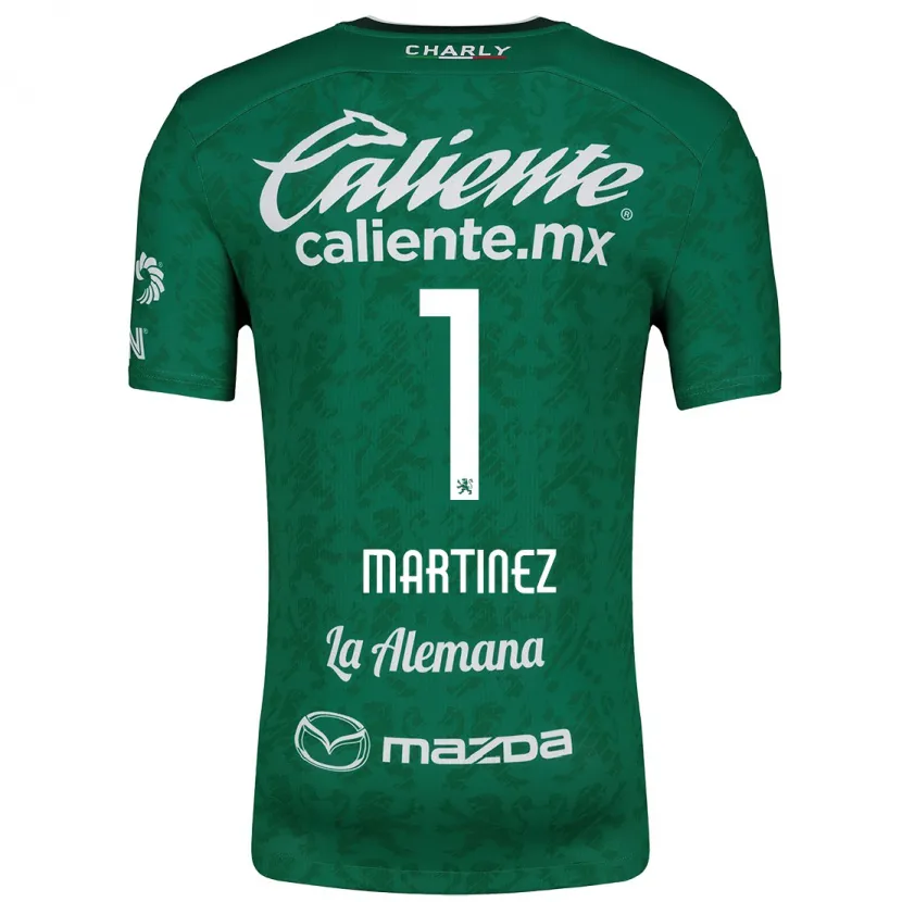 Danxen Women Angeles Martínez #1 Green White Home Jersey 2024/25 T-Shirt