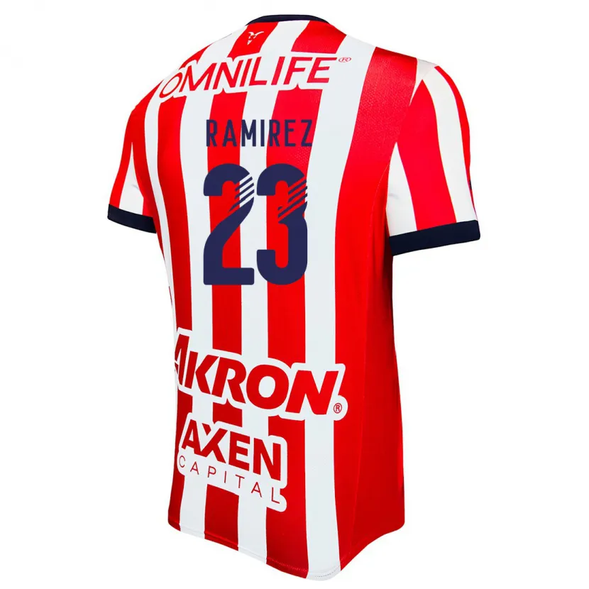 Danxen Women Alessandra Ramírez #23 Red White Blue Home Jersey 2024/25 T-Shirt